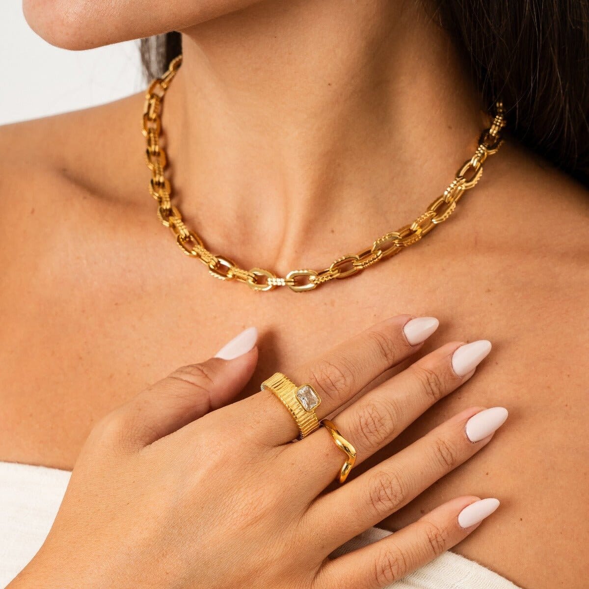 Anel Aspen Banhado em Ouro 18k Anel Aspen Banhado em Ouro 18k Minha loja
