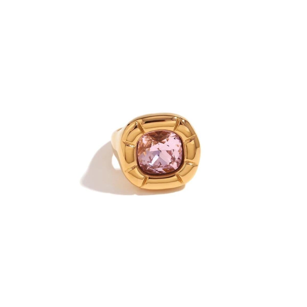 Anel Cocktail Dulcis Banhado em Ouro 18K Anel Cocktail Dulcis Banhado em Ouro 18K Minha loja Rosa 14