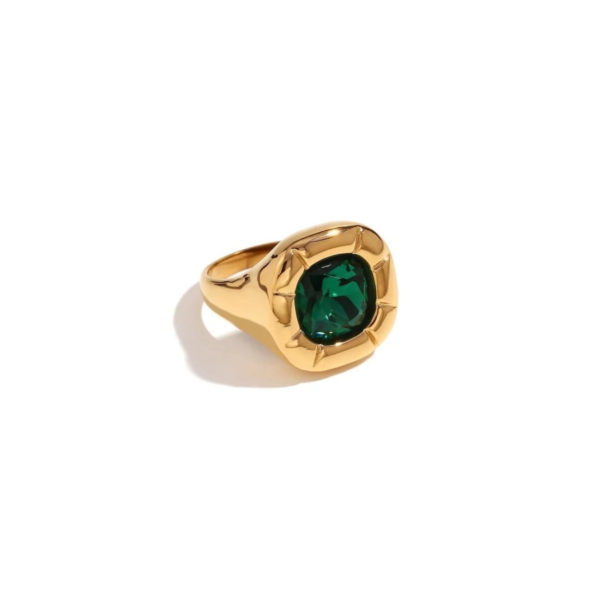 Anel Cocktail Dulcis Banhado em Ouro 18K Anel Cocktail Dulcis Banhado em Ouro 18K Minha loja Verde 14