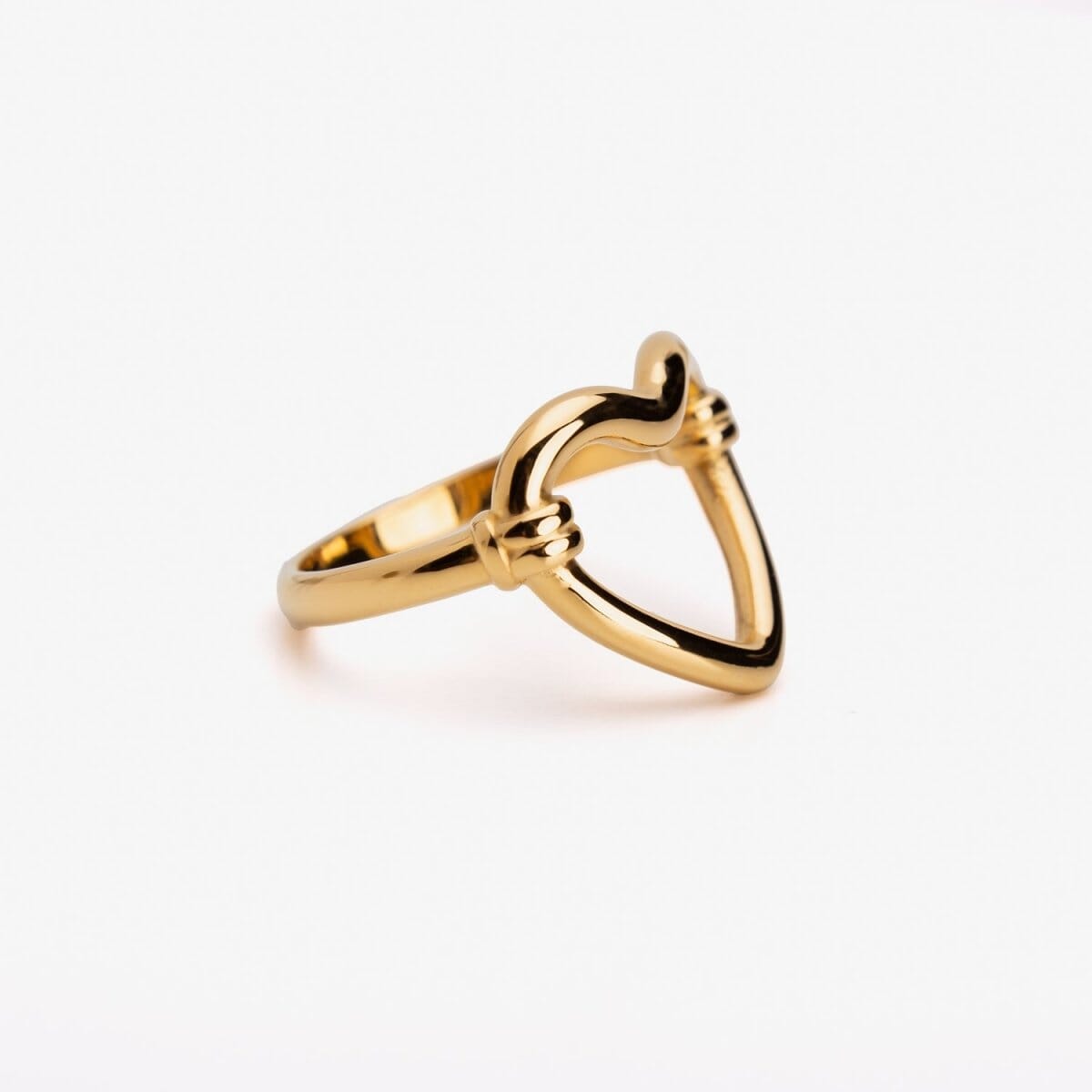Anel Coração Vazado Banhado em Ouro 18k Anel Amor Coração Banhado em Ouro 18K Minha loja