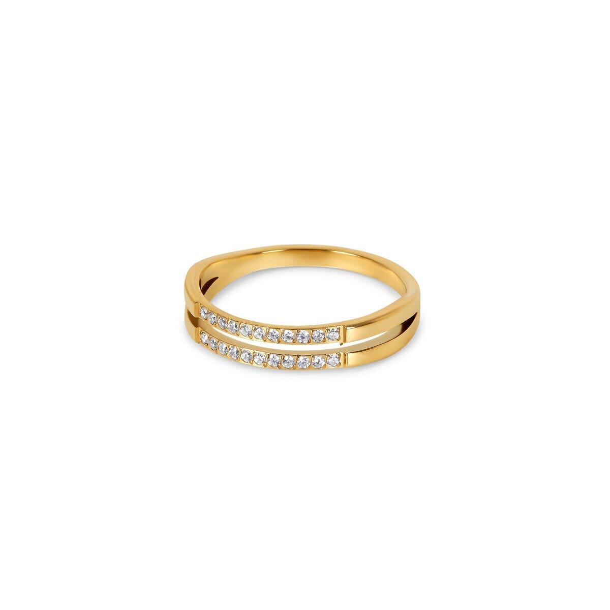 Anel Duplo Camada Banhado em Ouro 18k Anel Duplo Camada Banhado em Ouro 18k Minha loja