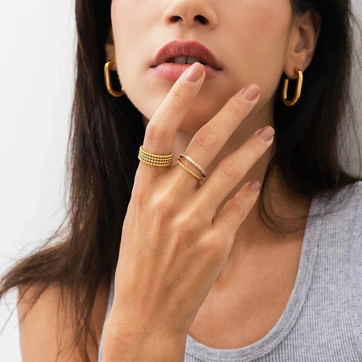 Anel Esferas Icônica Banhado em Ouro 18K Anel Esferas Icônica Banhado em Ouro 18K Minha loja