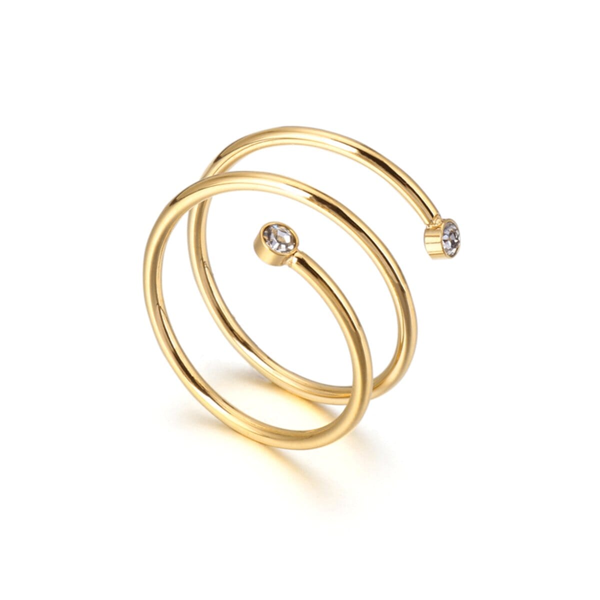 Anel Espiral Fine Banhado em Ouro 18K Anel Espiral Fine Banhado em Ouro 18K Minha loja Ouro 14