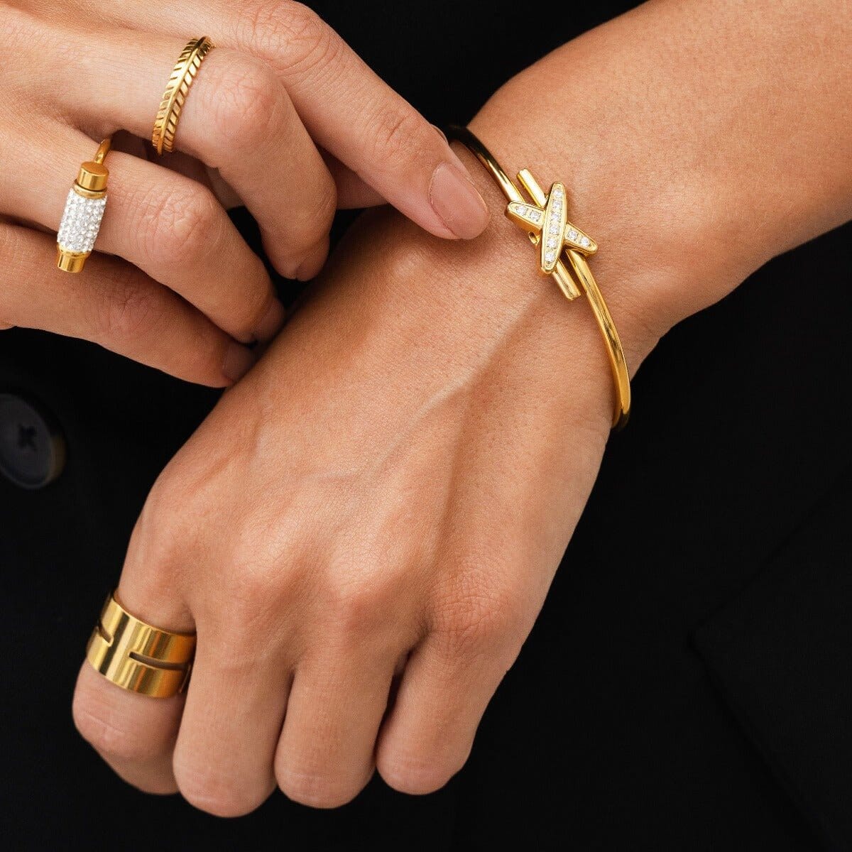Anel Hi-lo Chunky Banhado em Ouro 18K Anel Hi-lo Chunky Banhado em Ouro 18K Minha loja