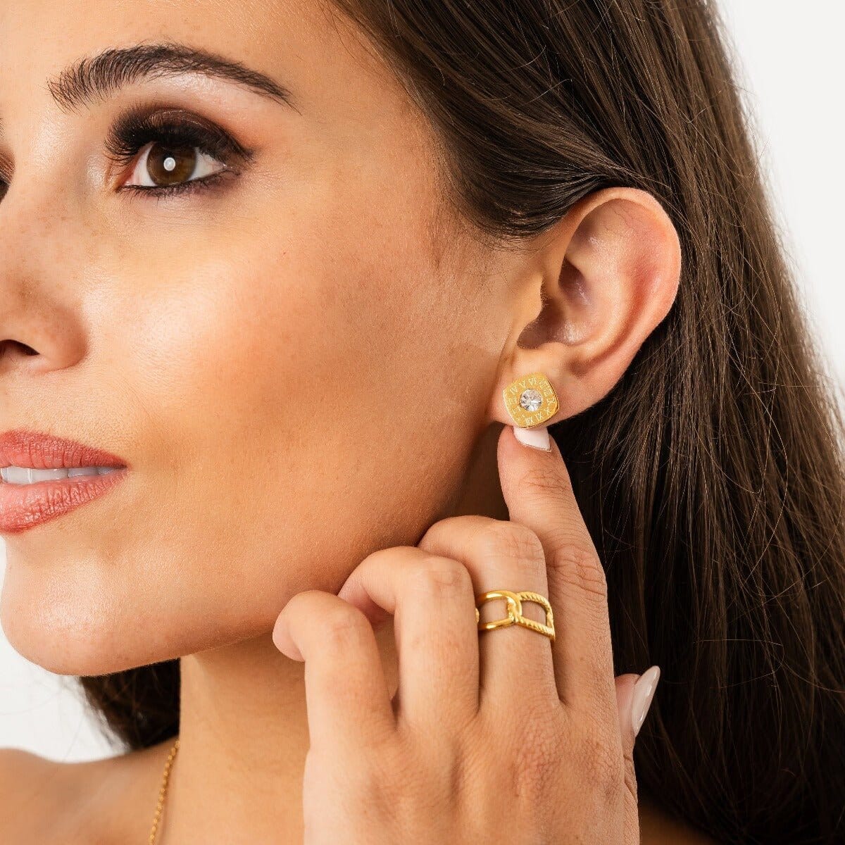 Anel Link Ajustável Banhado em Ouro 18k Anel Link Ajustável Banhado em Ouro 18k Minha loja