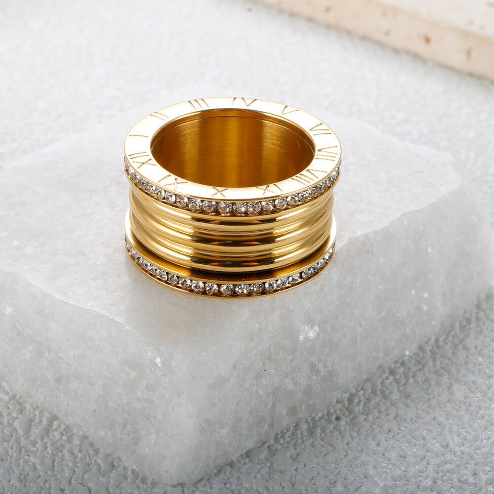 Anel Luxo Imperial Banhado em Ouro 18K Anel Luxo Imperial Banhado em Ouro 18K Minha loja