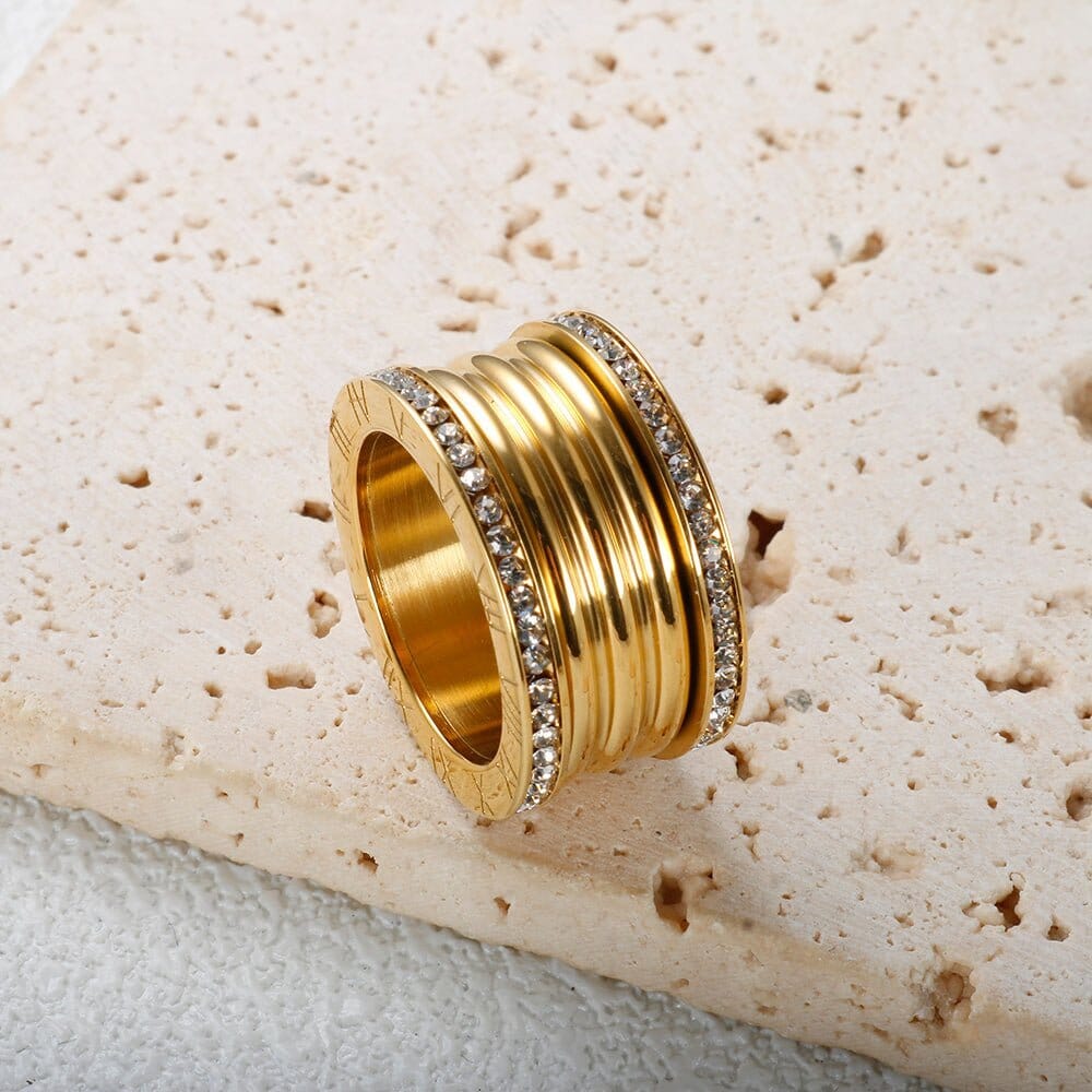Anel Luxo Imperial Banhado em Ouro 18K Anel Luxo Imperial Banhado em Ouro 18K Minha loja