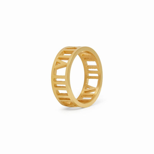 Anel Numeral Romanos Banhado em Ouro 18K Anel Numeral Romanos Banhado em Ouro 18K Minha loja Ouro 14