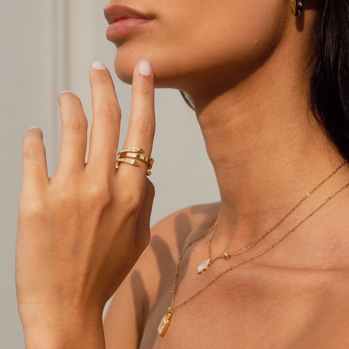 Anel Prego Pontas Banhado em Ouro 18K Anel Prego Pontas Banhado em Ouro 18K Minha loja
