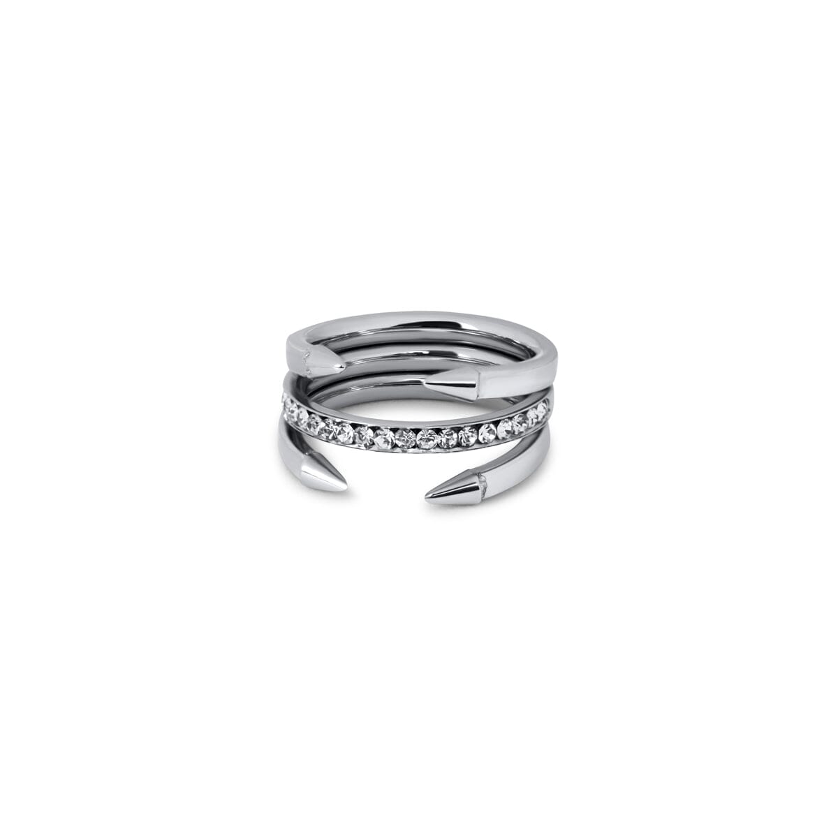 Anel Prego Pontas - Prata Anel Prego Pontas Banhado em Ouro 18K - Prata Minha loja Prata 14