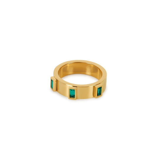 Anel Prestige Cúbica Banhado em Ouro 18K Anel Prestige Cúbica Banhado em Ouro 18K Minha loja Ouro 14