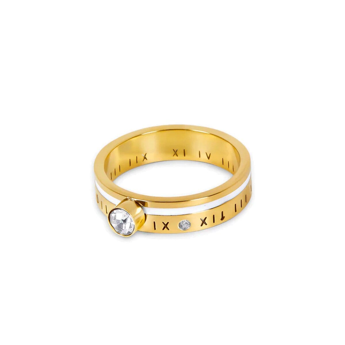Anel Rainha Pedra Cristal Banhado em Ouro 18k Anel Rainha Pedra Cristal Banhado em Ouro 18k Minha loja Ouro 14
