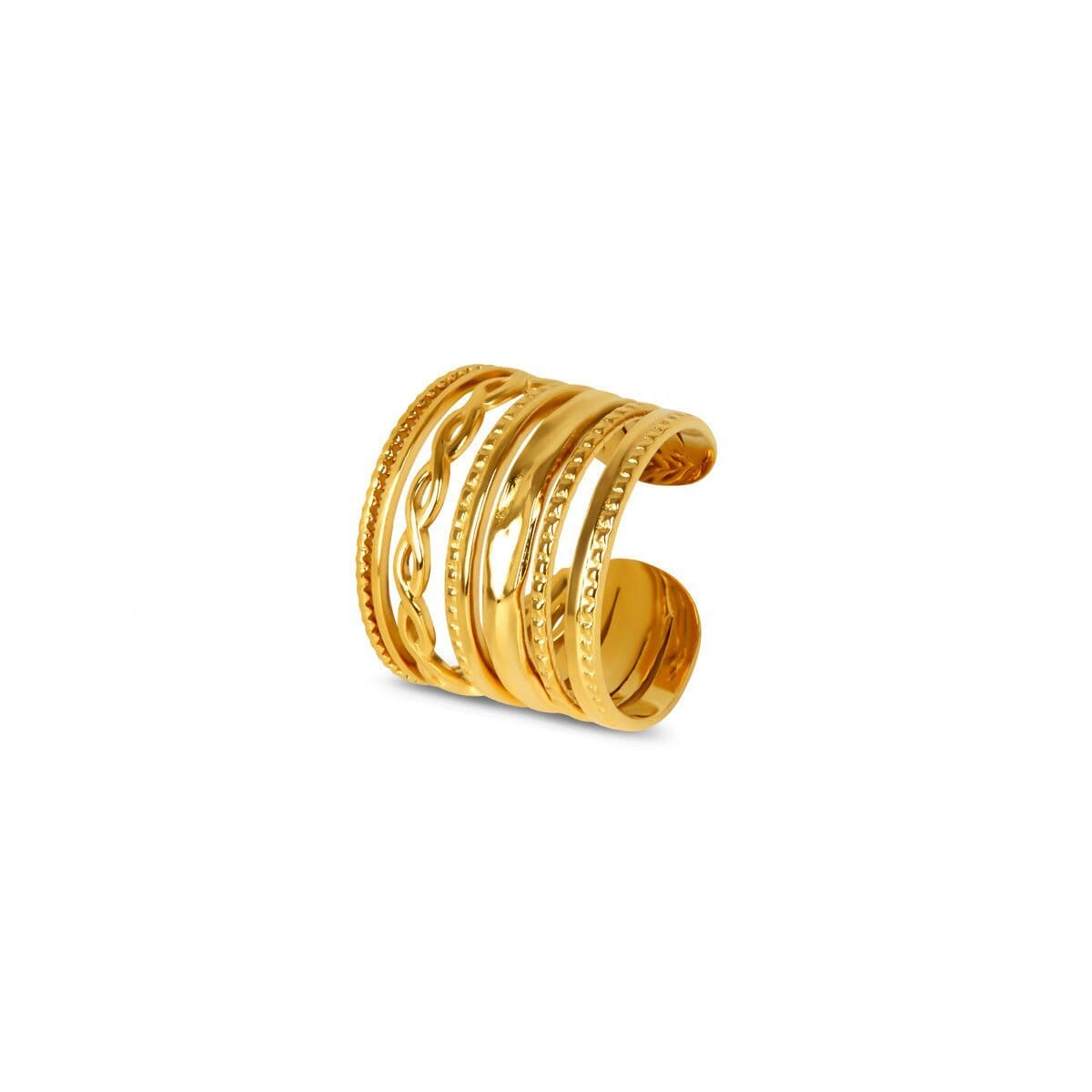 Anel Royale Ajustável Banhado em Ouro 18k Anel Royale Ajustável Banhado em Ouro 18k Minha loja Ouro Ajustável