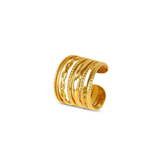 Anel Royale Ajustável Banhado em Ouro 18k Anel Royale Ajustável Banhado em Ouro 18k Minha loja Ouro Ajustável