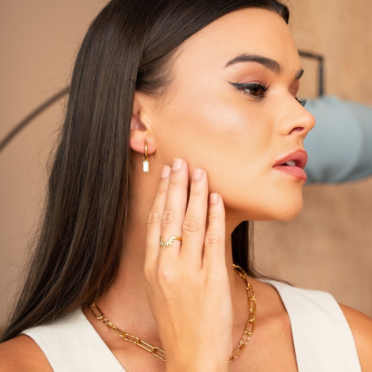 Anel Sunrise Banhado em Ouro 18K Anel Sunrise Banhado em Ouro 18K Minha loja