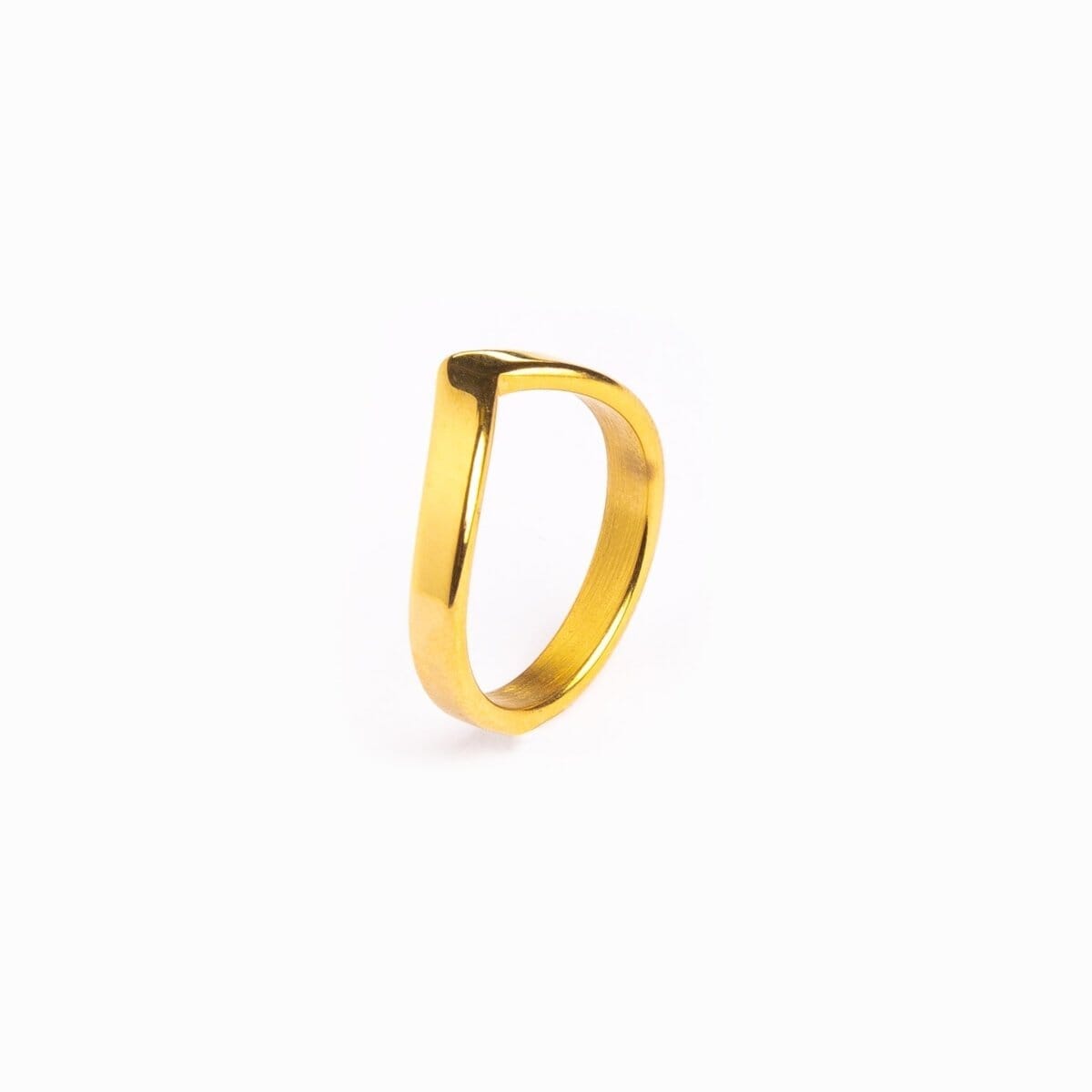 Anel Trinity Liso Banhado em Ouro 18K Anel Trindade Liso Banhado em Ouro 18K Minha loja Ouro 14