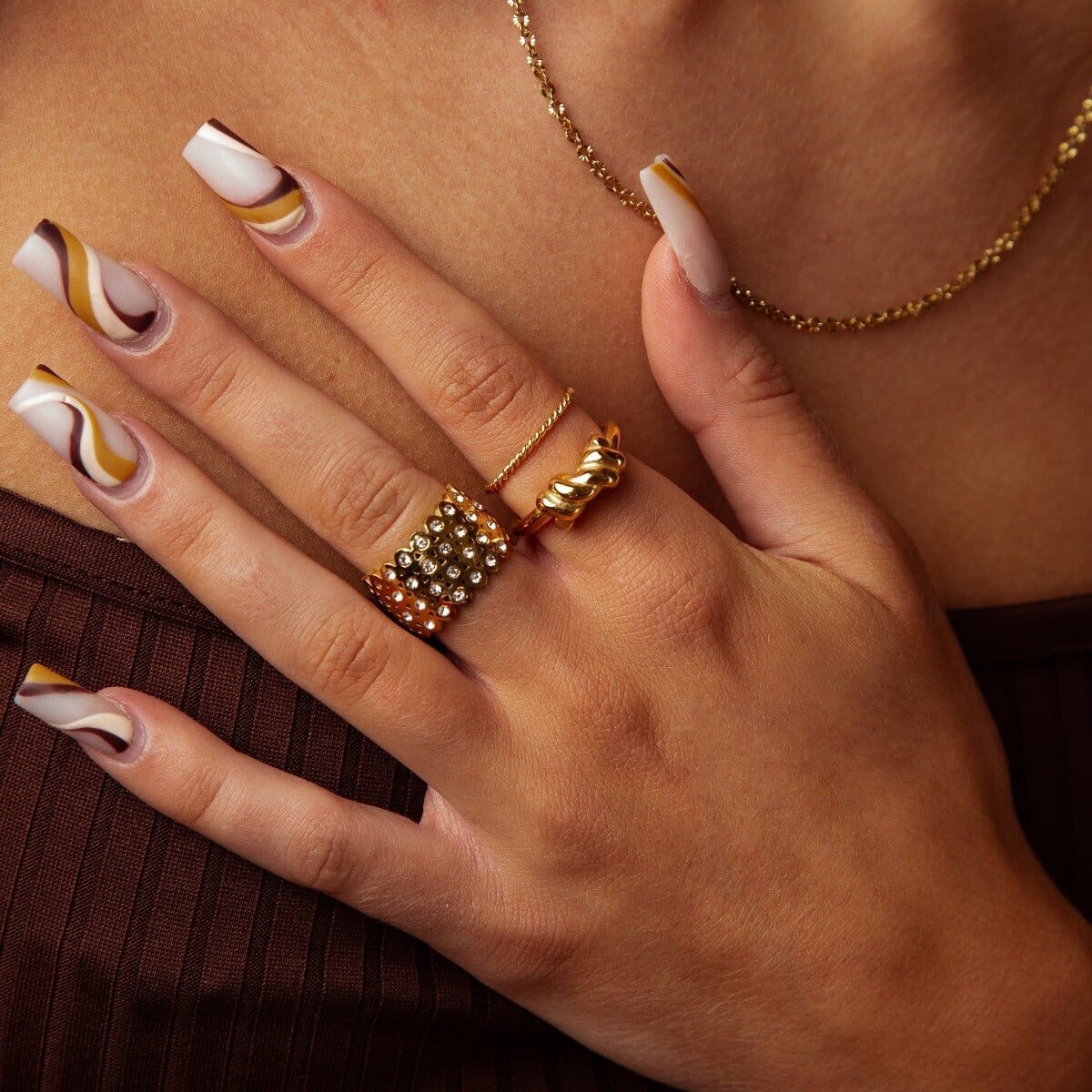Anel Twist Banhado em Ouro 18K Anel Twist Banhado em Ouro 18K Minha loja