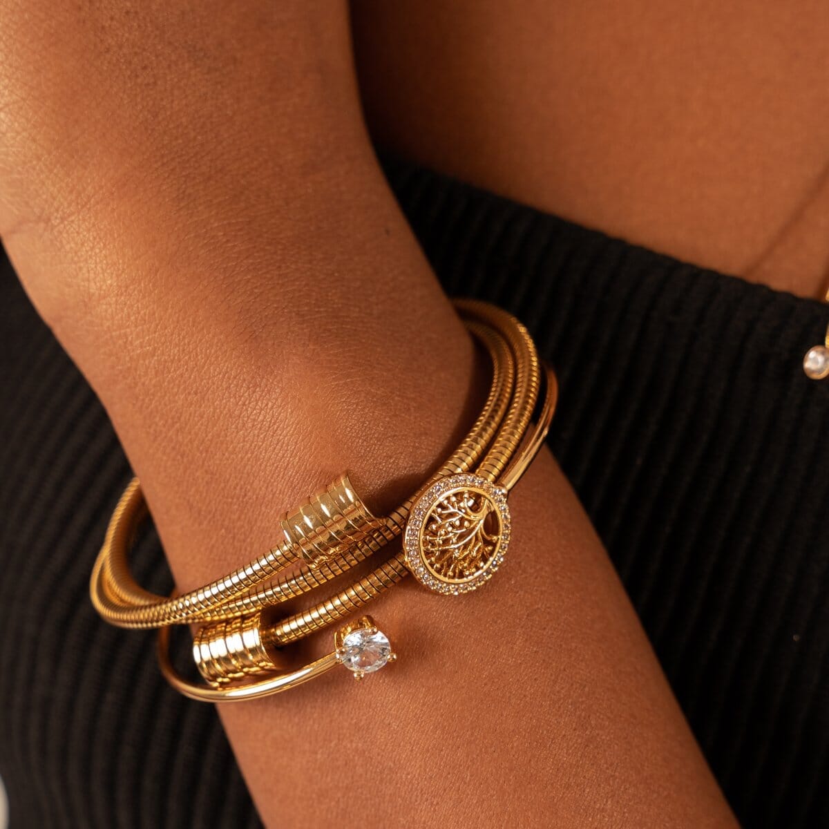 Bracelete Árvore da Vida Banhado em Ouro 18K Bracelete Árvore da Vida Banhado em Ouro 18K Minha loja