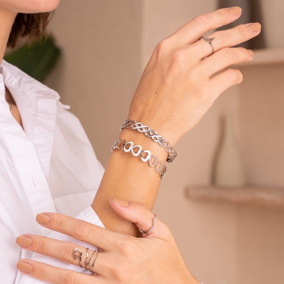 Bracelete Blogger - Prata Bracelete Blogger - Prata Minha loja