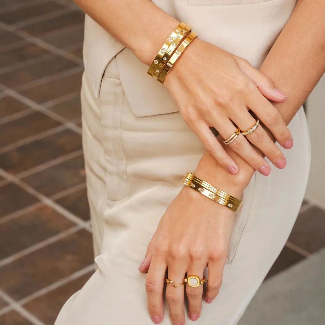 Bracelete Classic Romano Banhado em Ouro 18k Bracelete Classic Romano Banhado em Ouro 18k Minha loja
