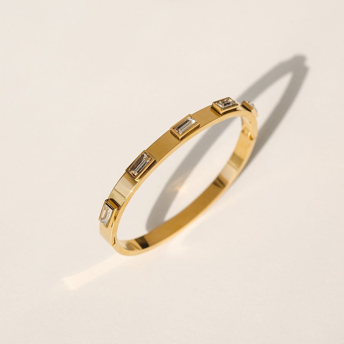 Bracelete Cristais Navete Banhado em Ouro 18K Bracelete Cristais Navete Banhado em Ouro 18K Minha loja