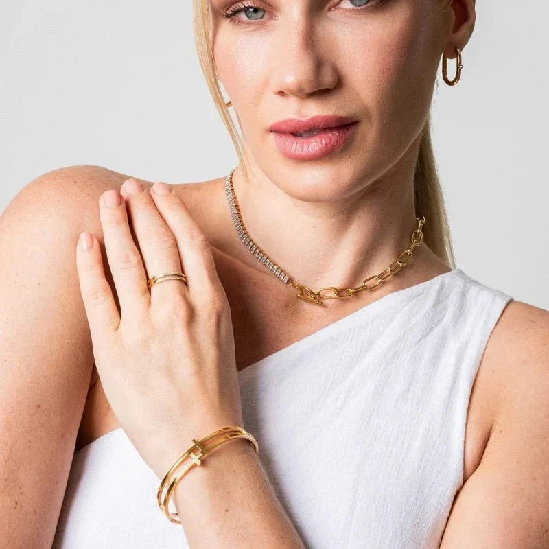 Bracelete Cruz Banhado em Ouro 18k Bracelete Cruz Banhado em Ouro 18k Minha loja