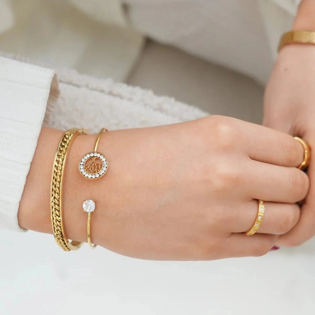 Bracelete Elos Banhado em Ouro 18K Bracelete Elos Banhado em Ouro 18K Minha loja