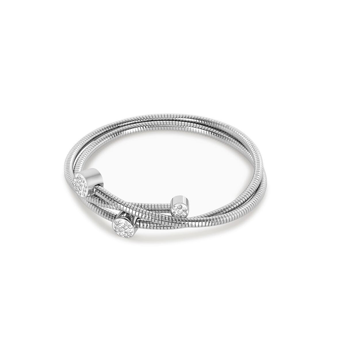 Bracelete Espiral Cristais - Prata Bracelete Espiral Cristais - Prata Minha loja Prata