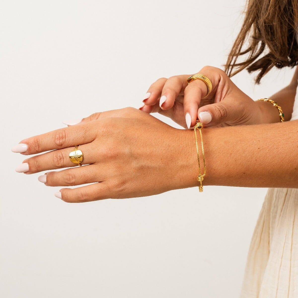 Bracelete Eva Delicado Banhado em Ouro 18k Bracelete Eva Delicado Banhado em Ouro 18k Minha loja