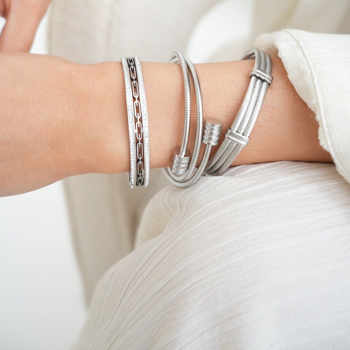 Bracelete Ivy Pedra Cristais - Prata Bracelete Ivy Pedra Cristais - Prata Minha loja