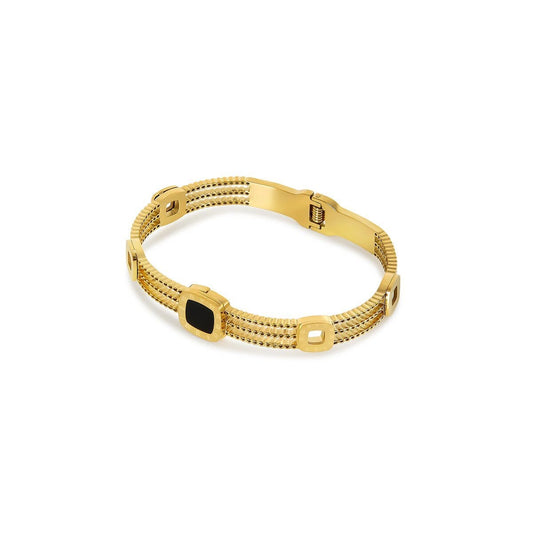 Bracelete Ônix Summer Banhado em Ouro 18k Bracelete Ônix Summer Banhado em Ouro 18k Minha loja Ouro
