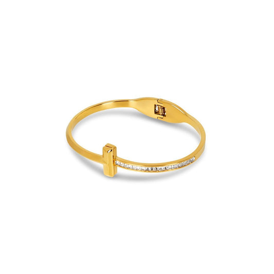 Bracelete T-Bar Elegance Banhado em Ouro 18k Bracelete T-Bar Elegance Banhado em Ouro 18k Minha loja Ouro