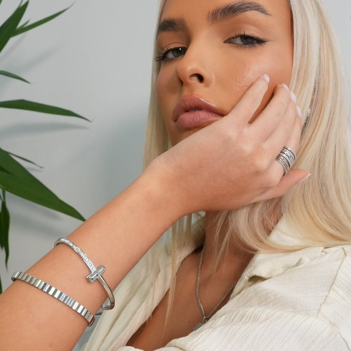 Bracelete T-Bar Elegance - Prata Bracelete T-Bar Elegance - Prata Minha loja