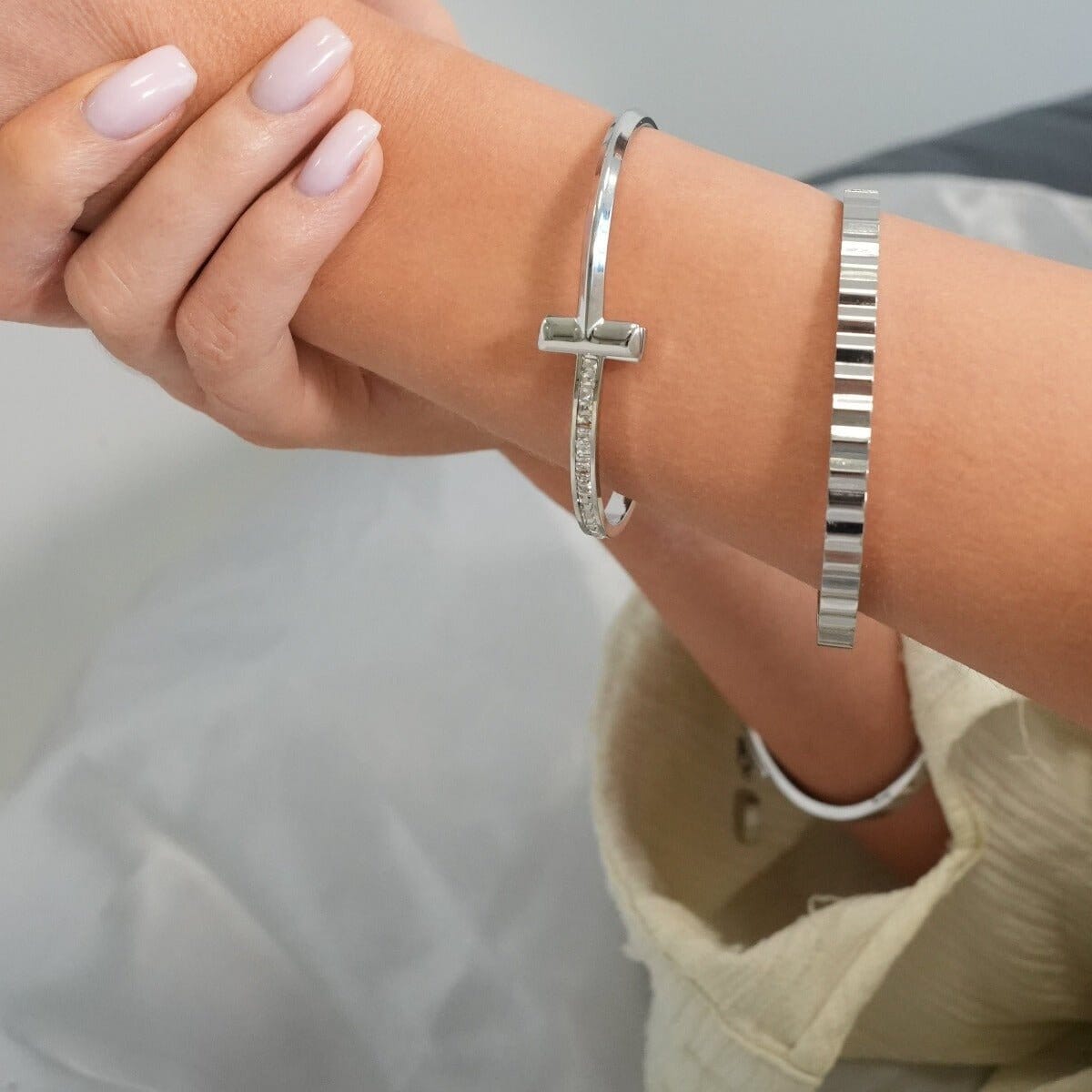 Bracelete T-Bar Elegance - Prata Bracelete T-Bar Elegance - Prata Minha loja