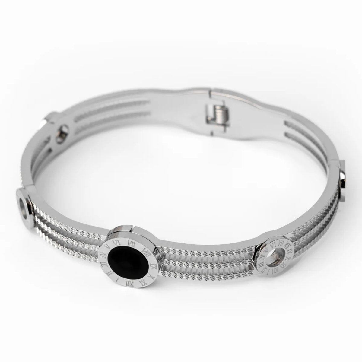 Bracelete Tríplice Ônix Banhado em Ouro 18k Bracelete Tríplice Ônix Banhado em Ouro 18k Minha loja