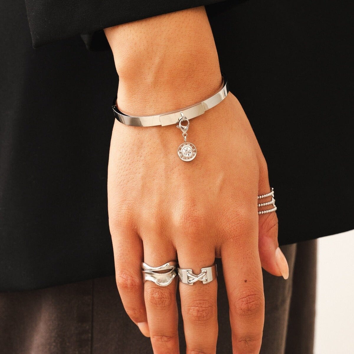 Bracelete Uniq - Prata Bracelete Uniq Banhado a Ouro 18K - Prata Minha loja
