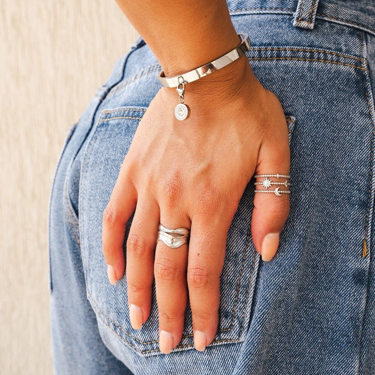 Bracelete Uniq - Prata Bracelete Uniq Banhado a Ouro 18K - Prata Minha loja