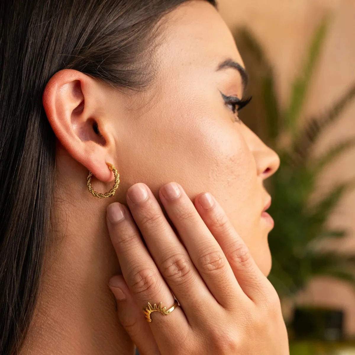 Brinco Argola Twist Banhado em Ouro 18K Brinco Argola Twist Banhado em Ouro 18K Minha loja