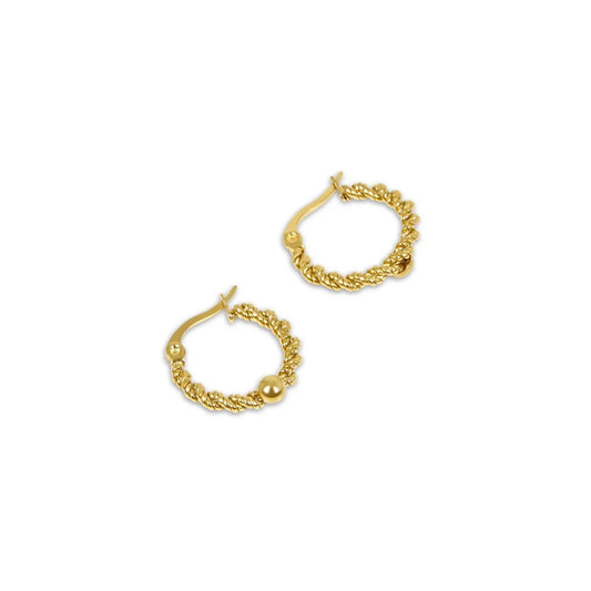 Brinco Argola Twist Banhado em Ouro 18K Brinco Argola Twist Banhado em Ouro 18K Minha loja Ouro