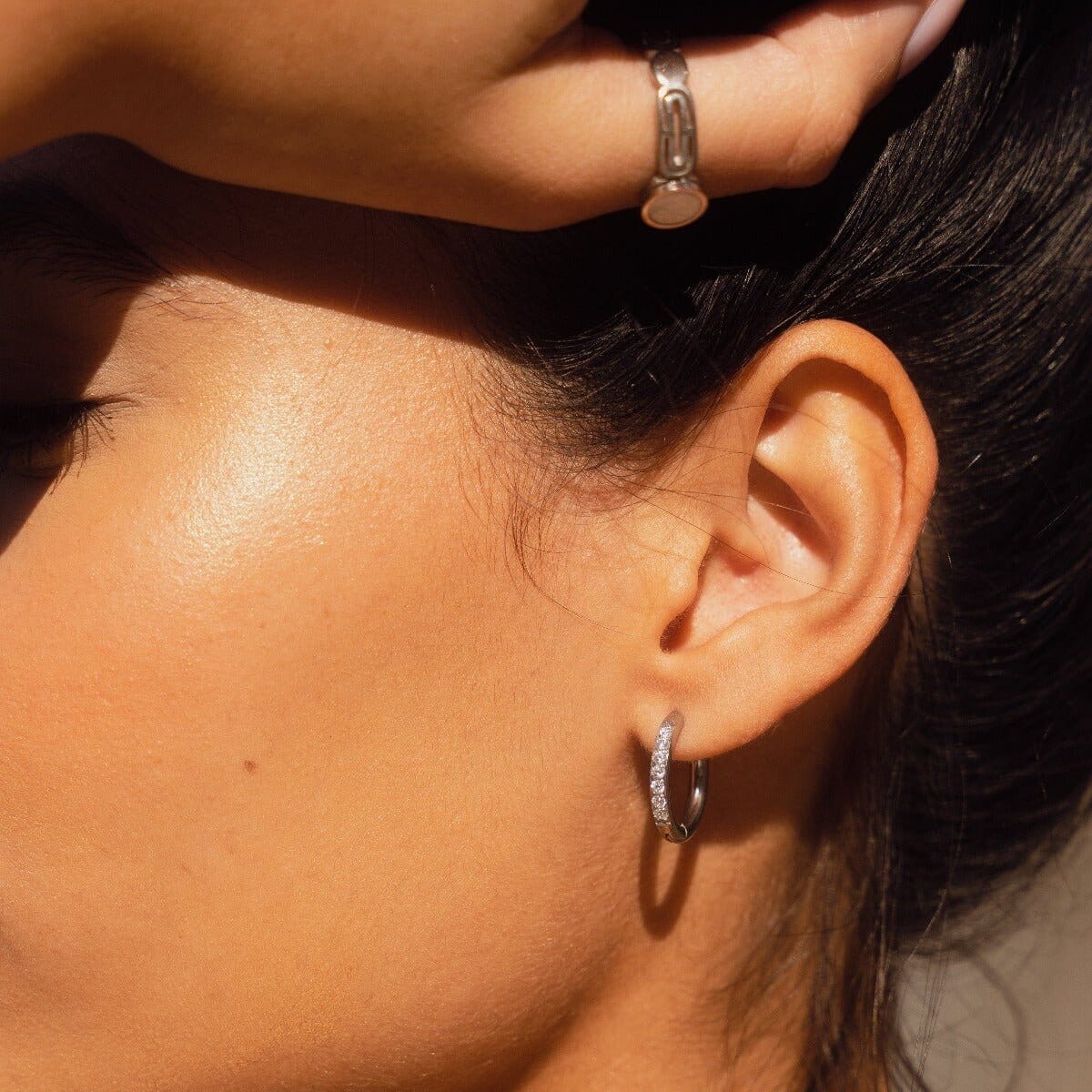 Brinco de Argola Arielle - Prata Brinco de Argola Arielle Banhado em Ouro 18K - Prata Minha loja