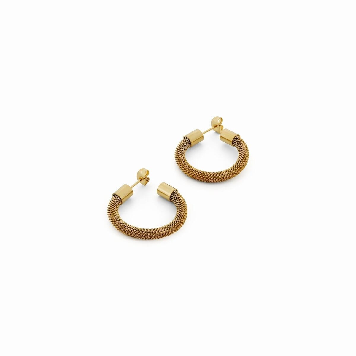 Brinco de Argola Isabella Malha Banhado em Ouro 18K Brinco de Argola Isabella Malha Banhado em Ouro 18K Minha loja Ouro