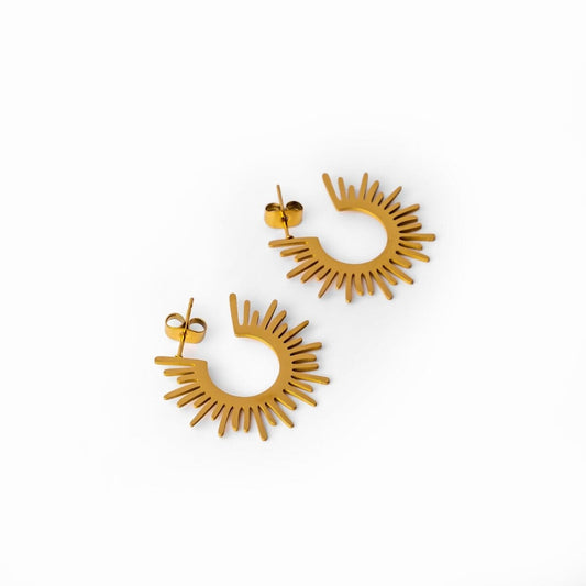 Brinco de Argola Spike Banhado em Ouro 18K Brinco de Argola Spike Banhado em Ouro 18K Minha loja Ouro
