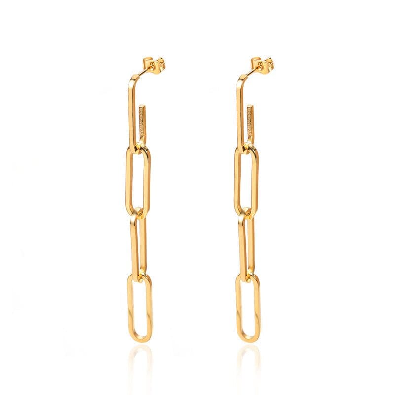 Brinco Elos de Corrente Hellen Banhado em Ouro 18K Brinco Elos de Corrente Hellen Banhado em Ouro 18K Minha loja Ouro