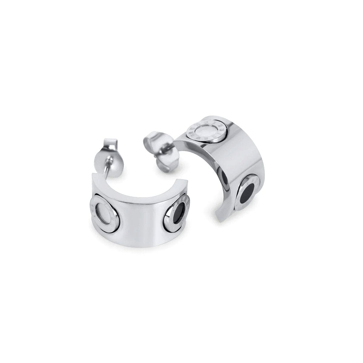 Brinco Giratório Numeral Romanos - Prata Brinco Giratório Numeral Romanos Banhado em Ouro 18K - Prata Minha loja Prata