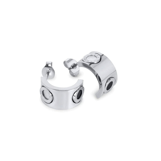 Brinco Giratório Numeral Romanos - Prata Brinco Giratório Numeral Romanos Banhado em Ouro 18K - Prata Minha loja Prata