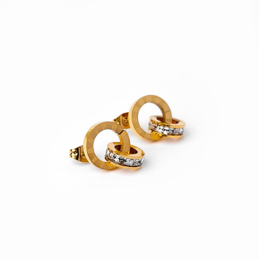 Brinco Imperial Pedra Zircônia Banhado em Ouro 18K Brinco Imperial Pedra Zircônia Banhado em Ouro 18K Minha loja Ouro