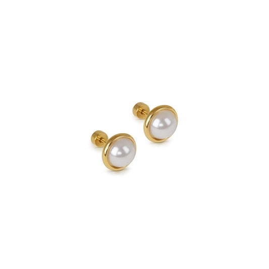 Brinco Pérola Solitária Banhado em Ouro 18K Brinco Pérola Solitária Banhado em Ouro 18K Minha loja Ouro