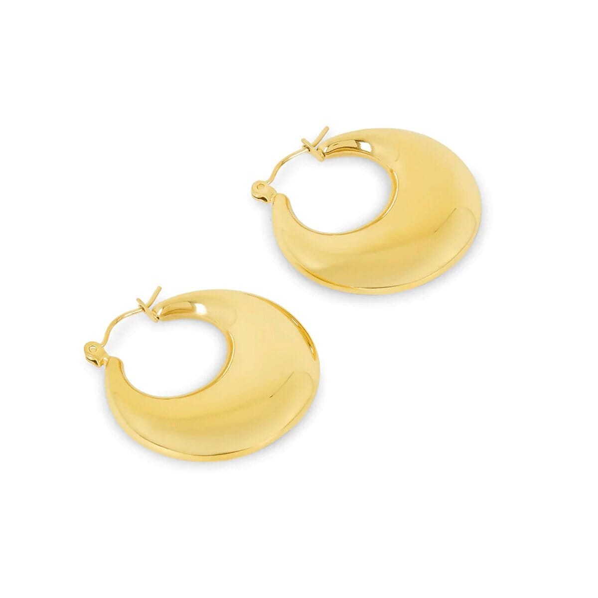 Brincos de Argola Bold Eva Banhado em Ouro 18k Brincos de Argola Bold Eva Banhado em Ouro 18k Minha loja Ouro