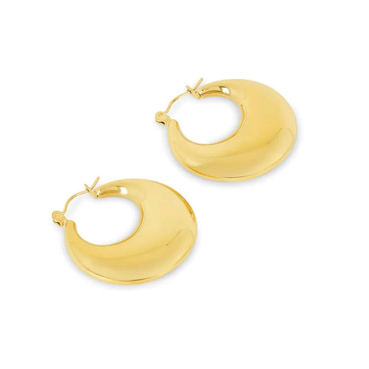 Brincos de Argola Bold Eva Banhado em Ouro 18k Brincos de Argola Bold Eva Banhado em Ouro 18k Minha loja Ouro