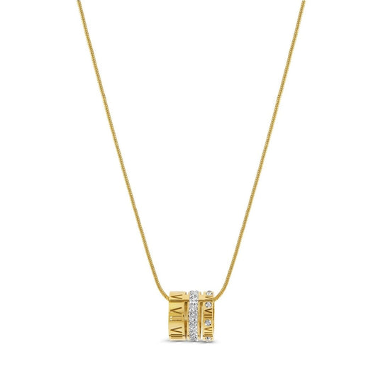 Colar Aro Triplo Algarismo Romano Banhado em Ouro 18k Colar Aro Triplo Algarismo Romano Banhado em Ouro 18k Minha loja Ouro